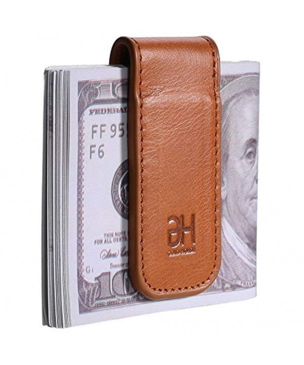 Magnetic Genuine Leather Business Holder