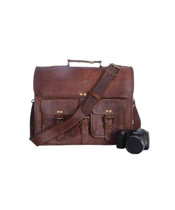 Vintage Leather Bazaar Briefcase Messenger