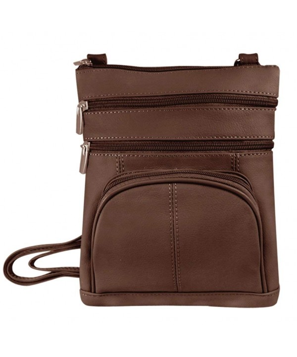 Vivoi Multi Pocket Genuine Leather Crossbody