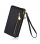 Womens Leather Double Zipper Holder