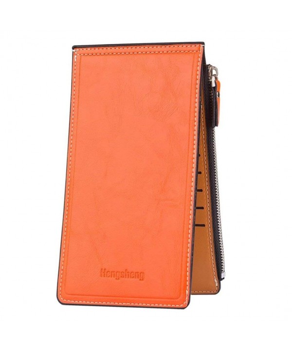 Womens Wallet Leather Bifold Zipper