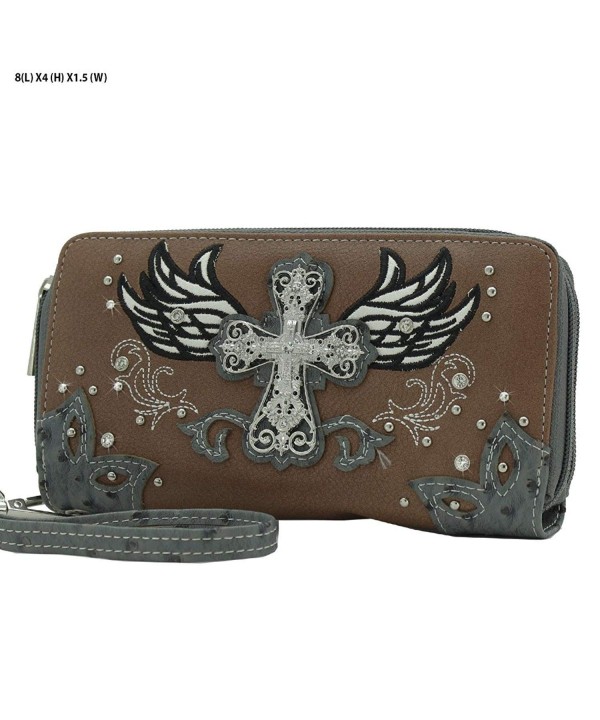 Lunar Lily Western Double Wristlet