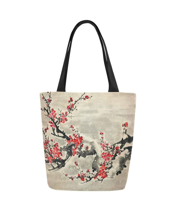 InterestPrint Vintage Blossom Shoulder Handbag