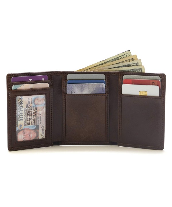 RFID Wallet Trifold with Stonewashed Finish - Rugged Look Wallets ...