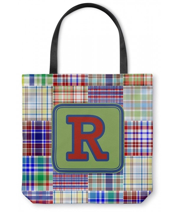 Madras Plaid Print Canvas Personalized