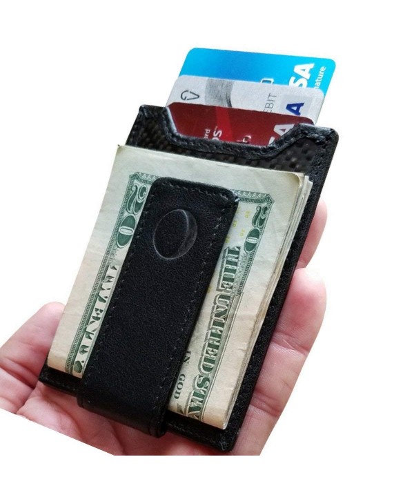 Slim Carbon Fiber Money Clip Wallet - Magnetic with a Secure Travel ...