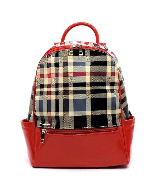 Tartan Plaid Check Backpack Handbag