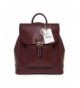 Yoome Classic Leather Backpack Burgundy