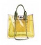 Quilted Shoulder Transparent Waterproof Handbag