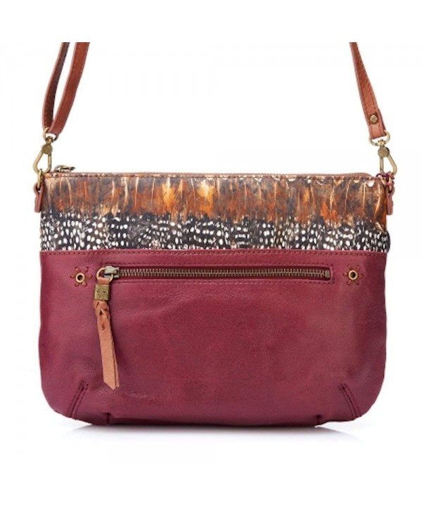 Sak Oleta Crossbody Cabernet Feather