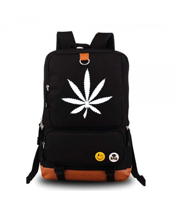 YOLEOLY Luminous Marijuana Cannabis Backpack