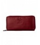 FINELAER Leather Around Clutch Wallet