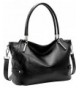 Leather Handbags Shoulder Designer Black KR008