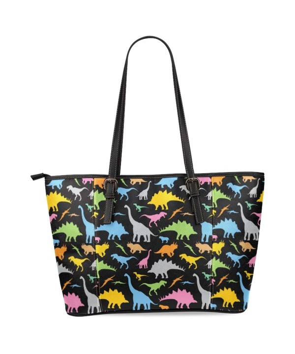 InterestPrint Dinosaur Leather Shoulder Handbags