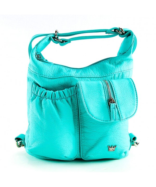 Purse King Butterfly Convertible Turquoise