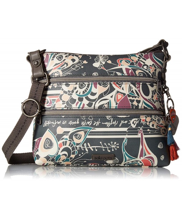 Sakroots Basic Crossbody Shadow Songbird