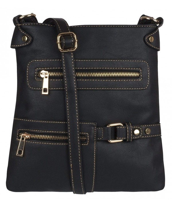 Eye Catch Leather Messenger Shoulder