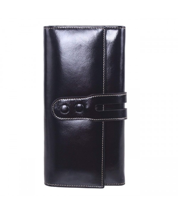 AINIMOER Womens Leather Clutch Wallet