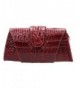 Embossed Leather Crossbody W062 red