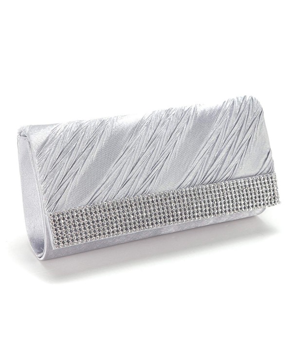 Anladia Womens Diamante Clutch Wedding