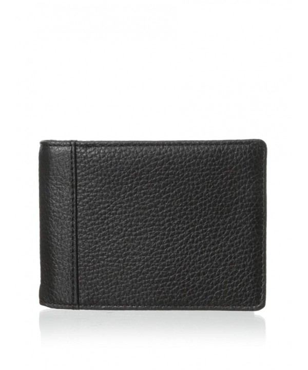 Trafalgar Hawthrone Leather Money Clip Black