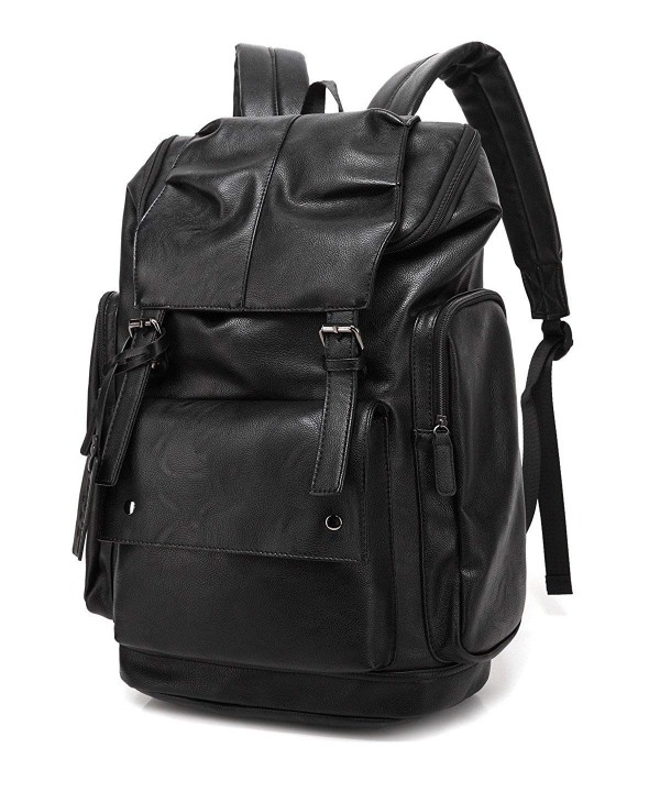 BAOSHA Leather Backpack College Daypack