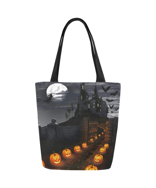 InterestPrint Halloween Pumpkin Handbag Shoulder