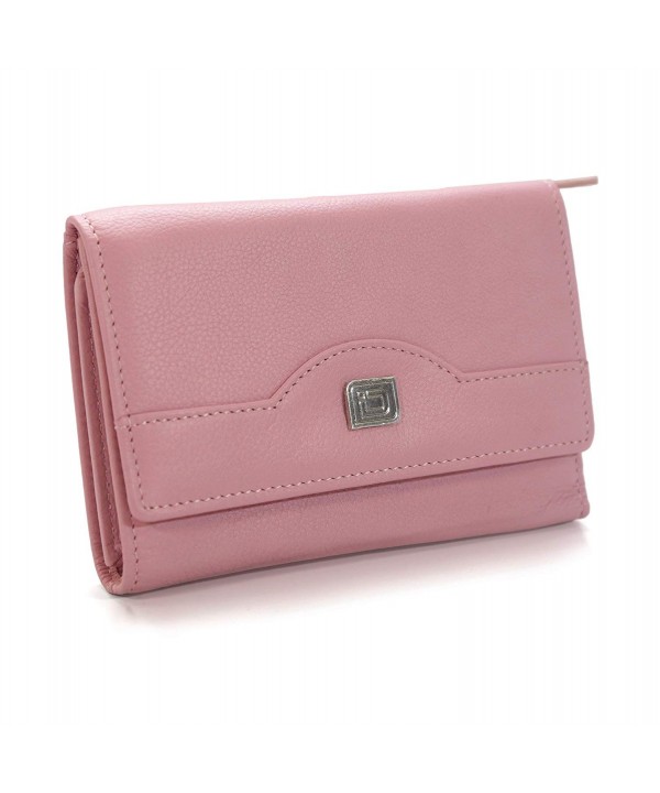 Ladies Compact Leather Trifold Protection