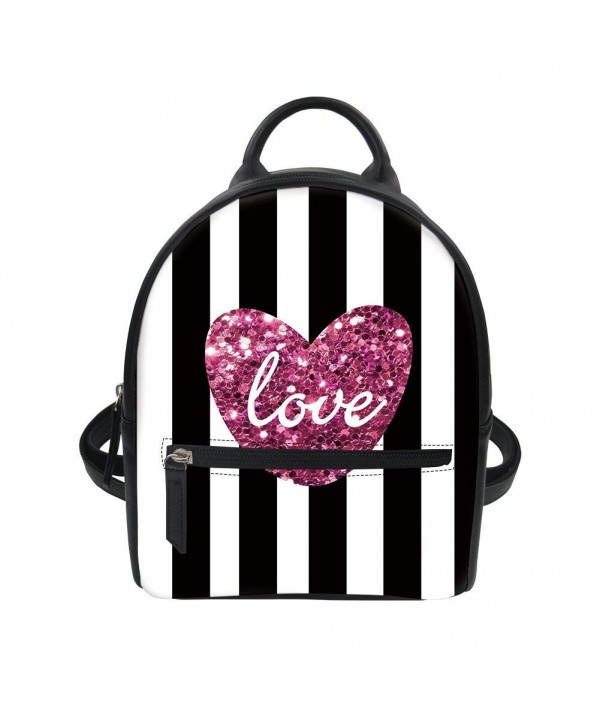 Striped Backpacks Shoulder Daypack Girls Love