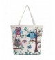 Donalworld Canvas Cartoon Shopper Handbags