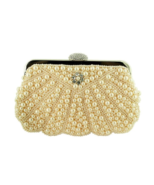 Pearl Beaded Evening Purse Crystals