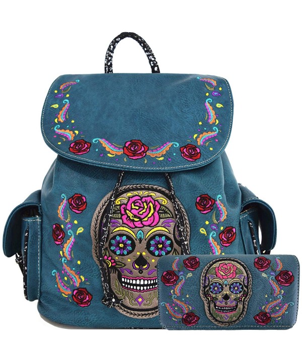 Daypack Concealed Backpack Fashion Turquoise