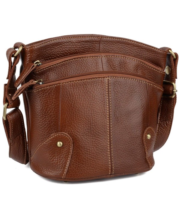 YALUXE Cowhide Genuine Crossbody Shoulder