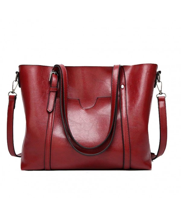 Donalworld Satchel Handbag Leather Shoulder