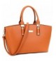 Dasein Fashion Leather Satchel Shoulder