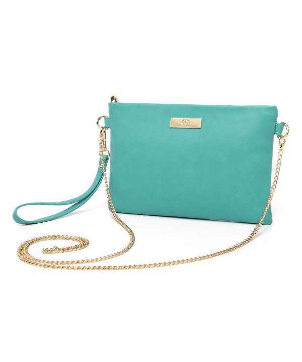 Aitbags Leather Wristlet Clutch Crossbody