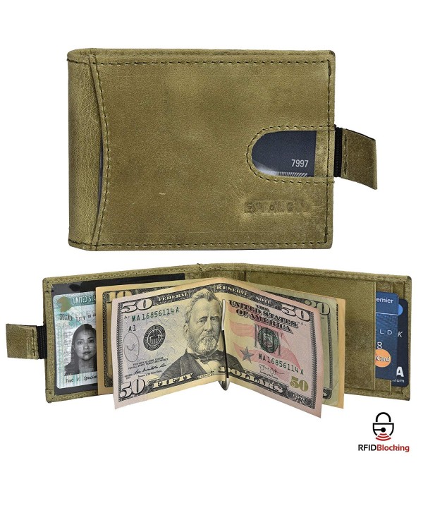 RFID Leather Bifold Wallets 4 25x3 5x0 75