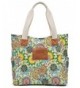 Malirona Canvas Zippered Shoulder Flower