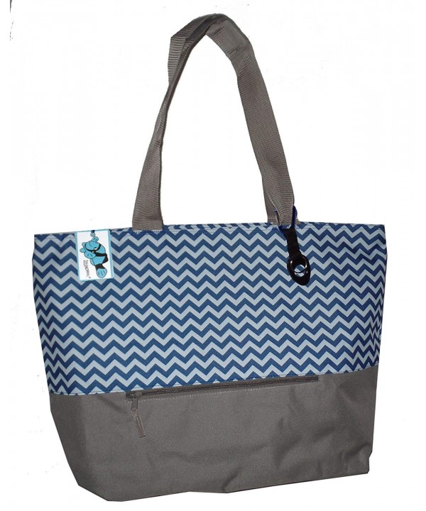 Chevron Weekender Zippered PocketCan Personalized