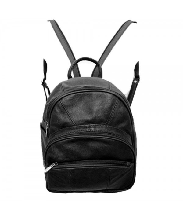 Silver Genuine Leather Backpack Organizer