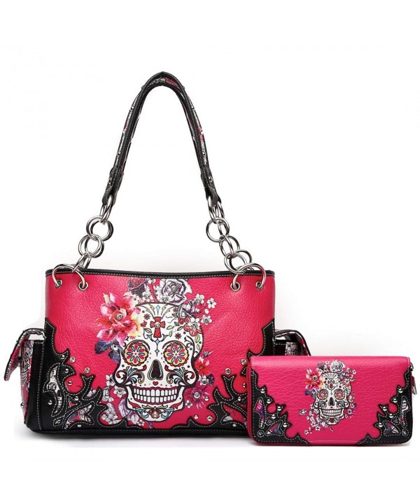 Flower Concealed Handbag Shoulder Wallet