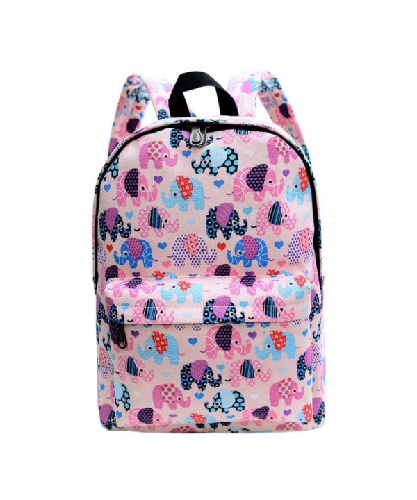 Sagton Elephant Pringting Backpack CanvasSchool