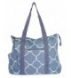 Ever Moda Quatrefoil Tote X Large