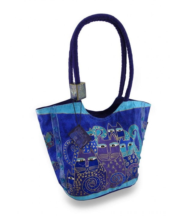 Indigo Scoop Tote Laurel Burch