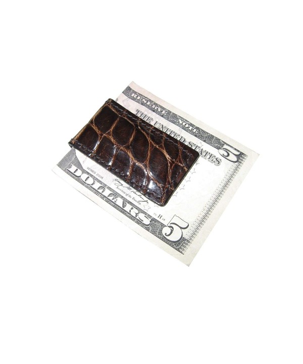 Charles Underwood Alligator Magnetic Clip Chocolate 1 25x2 25