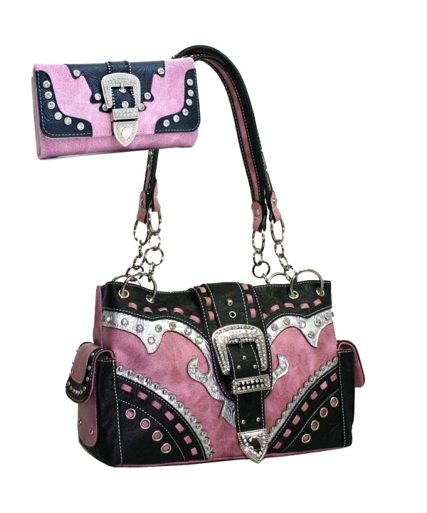 Western Rhinestone Buckle Handbag Matching