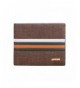 DZT1968 Stripe Leather Bifold Clutch