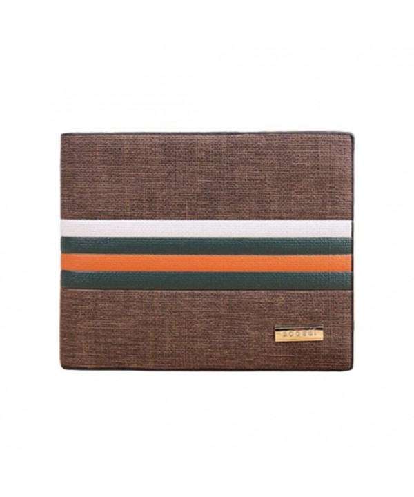 DZT1968 Stripe Leather Bifold Clutch