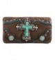 Justin West Turquoise Rhinestone Messenger