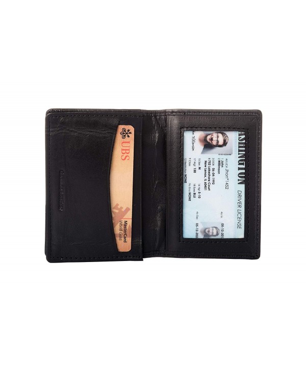 Leather Credit Holder Bifold Blocking